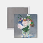 Aimant Edouard Manet - Fleurs dans un Vase Crystal (Recto/Verso)