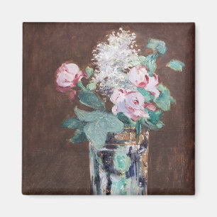 Aimant Edouard Manet - Fleurs dans un Vase de Cristal