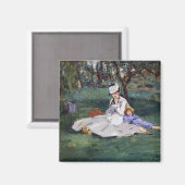 Aimant Edouard Manet - La famille Monet dans son jardin (Recto/Verso)