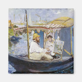 Aimant Edouard Manet - Monet dans son Studio Boat (Devant)