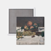 Aimant Edouard Manet - Nature morte, Fruits sur une table (Recto/Verso)