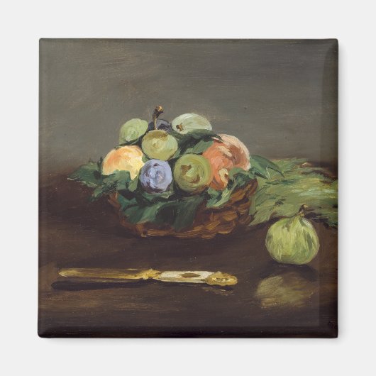 Aimant Edouard Manet - Panier de fruits (Devant)