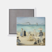 Aimant Edouard Manet - Sur la plage, Boulogne-sur-Mer (Recto/Verso)