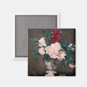 Aimant Edouard Manet - Vase de pivoines sur petit piédest (Recto/Verso)