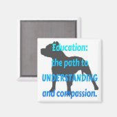 Aimant Éducation Pit Bull (Recto/Verso)