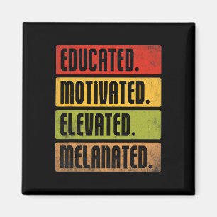 Aimant Éduqué Motivé Élevé Mélanisé Bhm Afro Bla