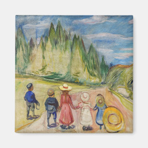 Aimant Edvard Munch - La forêt Fairytale