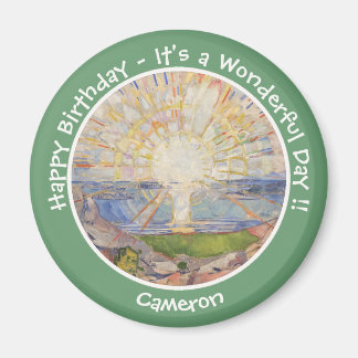 Aimant Edvard Munch Le Soleil (Solen) - Articles de fête 