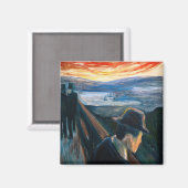 Aimant Edvard Munch - Maladie d'humeur au coucher du sole (Recto/Verso)