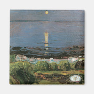 Aimant Edvard Munch Painting, Nuit d'été au bord de la pl