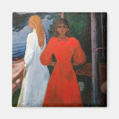 Aimant Edvard Munch - Rouge et Blanc (Devant)