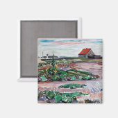 Aimant Edvard Munch - Seashore. Paysage près de Lubeck (Recto/Verso)
