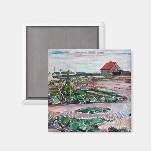 Aimant Edvard Munch - Seashore. Paysage près de Lubeck (Recto/Verso)