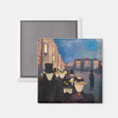 Aimant Edvard Munch - Soirée sur Karl Johan Street (Recto/Verso)