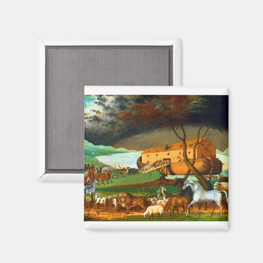 Aimant Edward Hicks Noah's Ark (Recto/Verso)