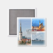 Aimant EE0004 Europe, Estonie, Tallin, Frigo (Recto/Verso)