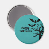Aimant Eerie Bats Halloween Magnet, Aqua (Recto/Verso)