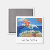 Aimant Effacer l'aimant Angel du cancer (message Customis (Recto/Verso)