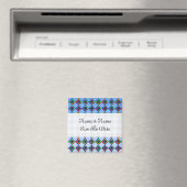 Aimant Effet De Verre Tissé Modèle Floral. (In Situ (Lave-vaisselle))