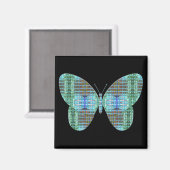 Aimant Effet en verre papillon bijoux (Recto/Verso)