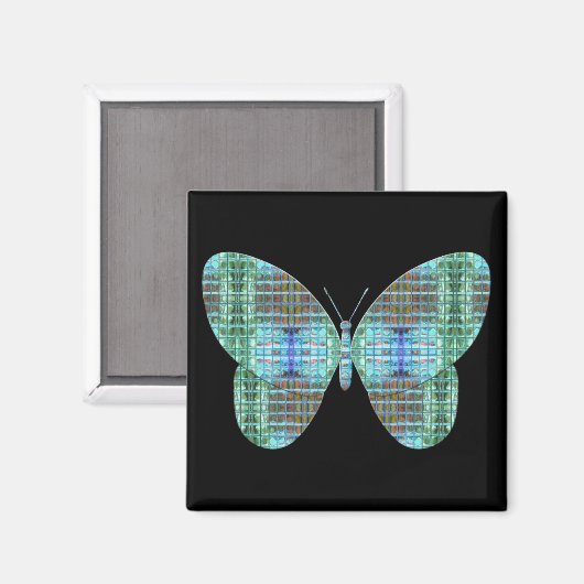Aimant Effet en verre papillon bijoux (Recto/Verso)