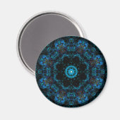 Aimant Effet kaléidoscope aqua (Recto/Verso)