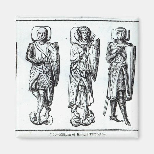 Aimant Effigies des Templiers de Chevaliers (Devant)