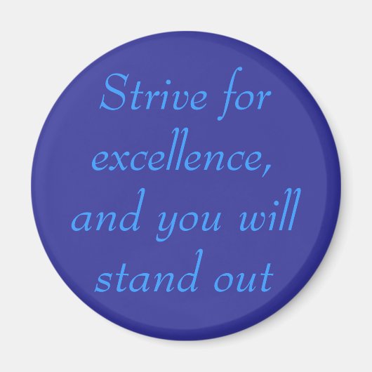 Aimant Effort d'excellence, bouton (Devant)