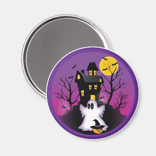 Aimant Éffrayant fantôme d'Halloween (Recto/Verso)