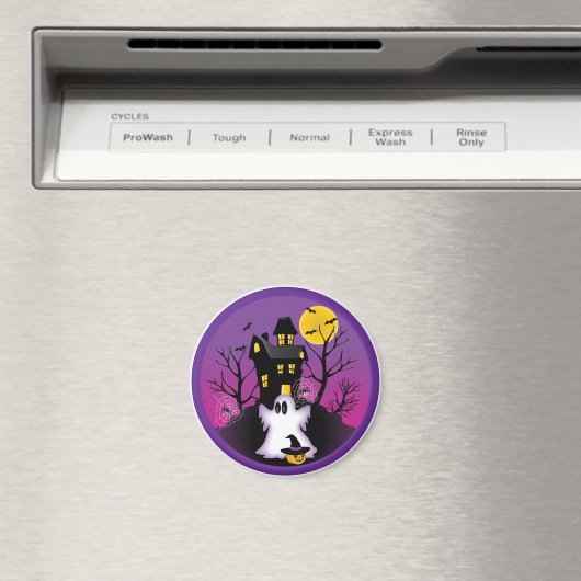 Aimant Éffrayant fantôme d'Halloween (In Situ (Lave-vaisselle))