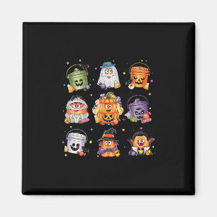 Aimant Éffrayant Nuggets Repas Bucket Halloween Poulet Nu