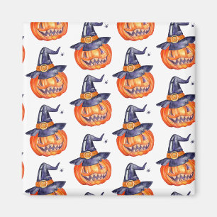 Aimant Éffrayant sourire citrouille Halloween