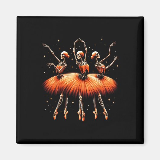 Aimant Éffrayante Llerina Skeleton Danser Drôle Llet Hall (Devant)