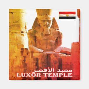 Aimant EG - Égypte - Temple de Louxor - Colossus assis