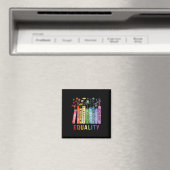 Aimant Egalité Bibliothèque Diversité Inclusion Kindness (In Situ (Lave-vaisselle))