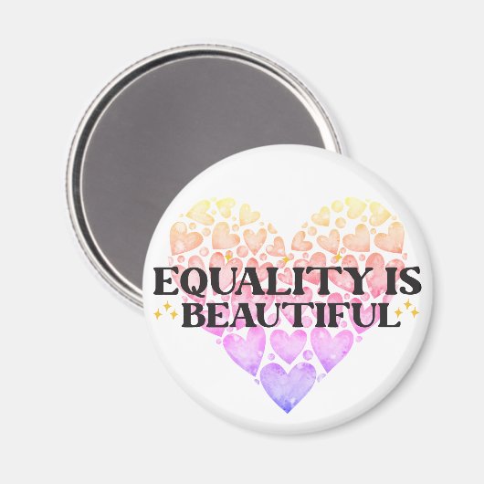 Aimant Égalité cardiaque (Recto/Verso)