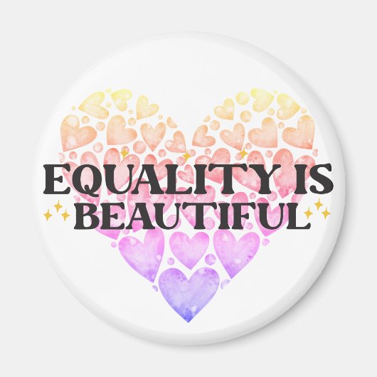 Aimant Égalité cardiaque (Devant)