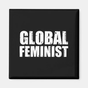 Aimant Égalité Féministe Mondiale Empowerment Dans Le Mon