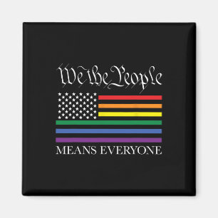 Aimant Égalité LGBTQ Usa Nous Le Peuple Signifie Tout Le