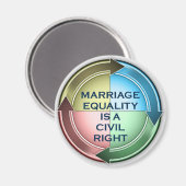 Aimant Égalité matrimoniale (Recto/Verso)