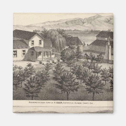 Aimant Egger, Résidences de Haines, fermes (Devant)