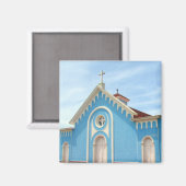 Aimant église bleue de punta (Recto/Verso)