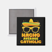 Aimant Église catholique moyenne nacho Cinco De Mayo (Recto/Verso)