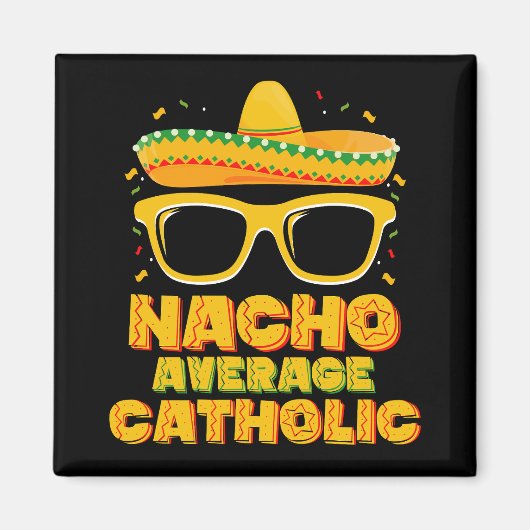 Aimant Église catholique moyenne nacho Cinco De Mayo (Devant)