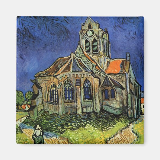 Aimant Eglise d'Auvers par Vincent van Gogh (Devant)