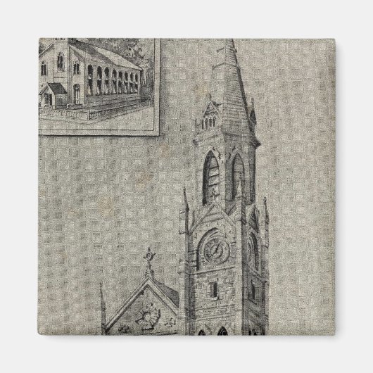 Aimant Église de l'Assomption, Ansonia, Conn (Devant)