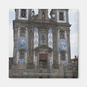 Aimant Église de Santo Ildenfonso avec des panneaux de