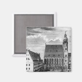 Aimant Eglise et école St. Thomas à Leipzig, 1723 (Recto/Verso)