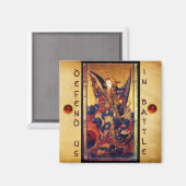 Aimant Église Saint-Michel-Vanquishing Devil as Medieval  (Recto/Verso)