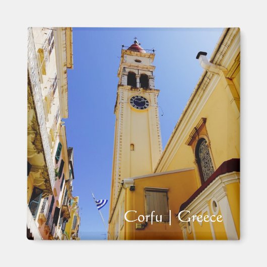 Aimant Église Saint-Spyridon, Corfou, Grèce (Devant)